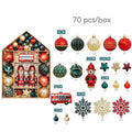 Set de Bolas y Adornos de Navidad en Caja Casita