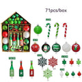 Set de Bolas y Adornos de Navidad en Caja Casita