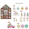 Set de Bolas y Adornos de Navidad en Caja Casita