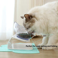 Comedero Elevado e Inclinado para Gatos