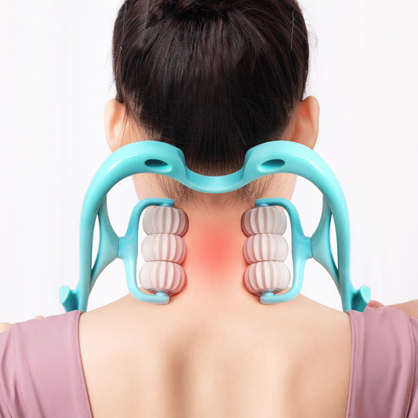 Masajeador de Cuello de 6 Rodillos