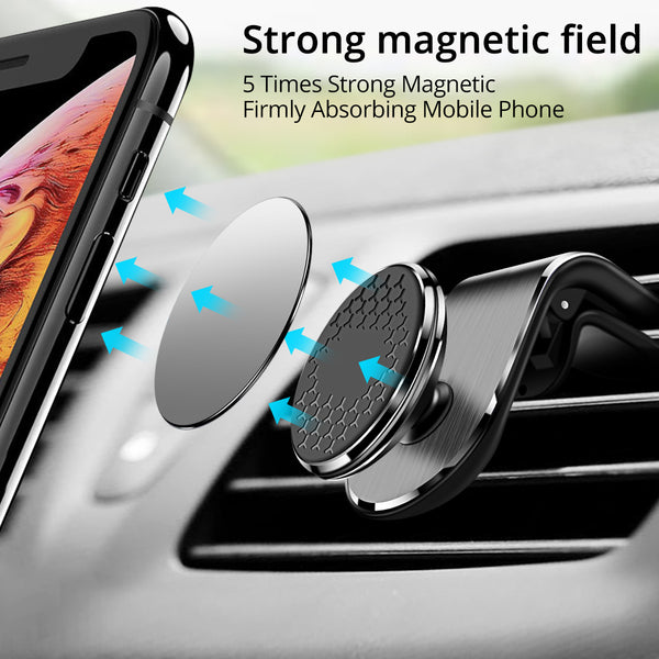 Soporte Magnético de Móvil para Coche, Giratorio 360°