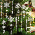 Ghiaccioli in acrilico per albero di Natale, confezione da 10