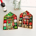 Set de Bolas y Adornos de Navidad en Caja Casita